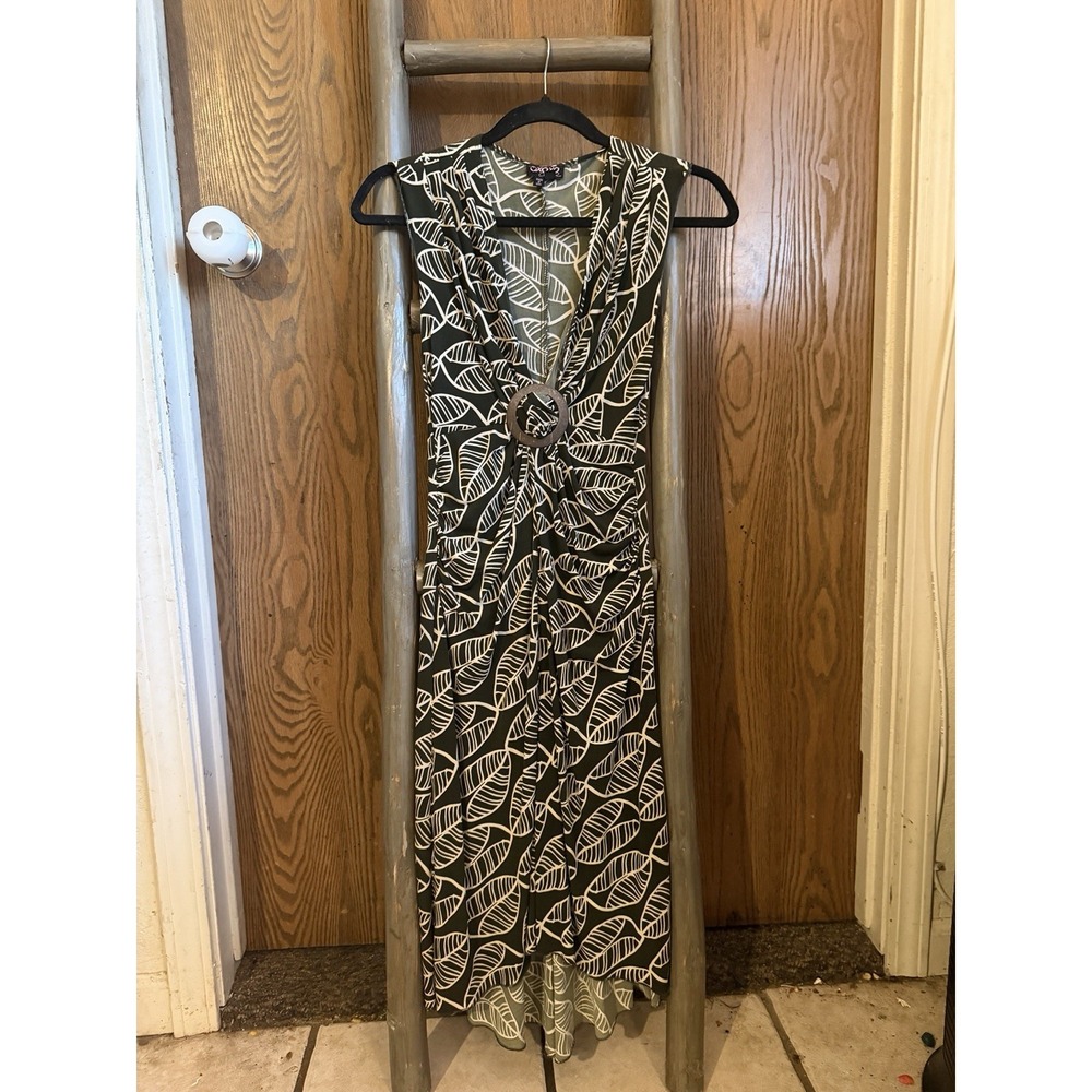 XOXO Women's Dress‎ Army Green And Beige Size M